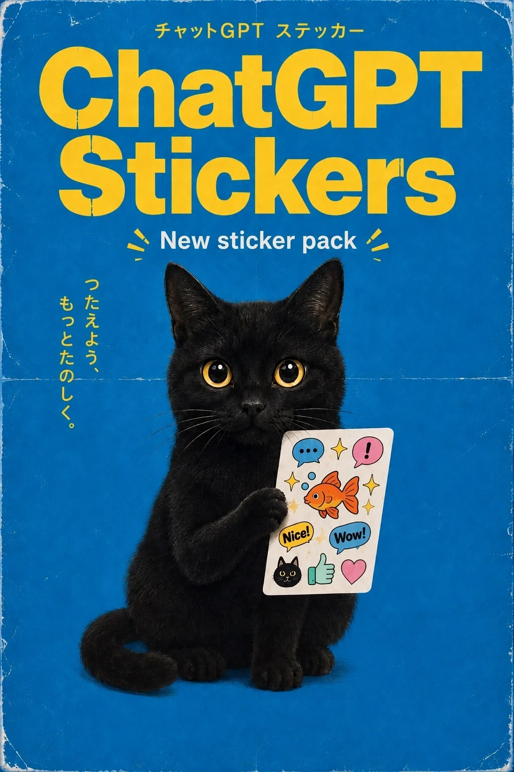 Official OpenAI GPT Image 2.5 example showing a ChatGPT sticker pack poster