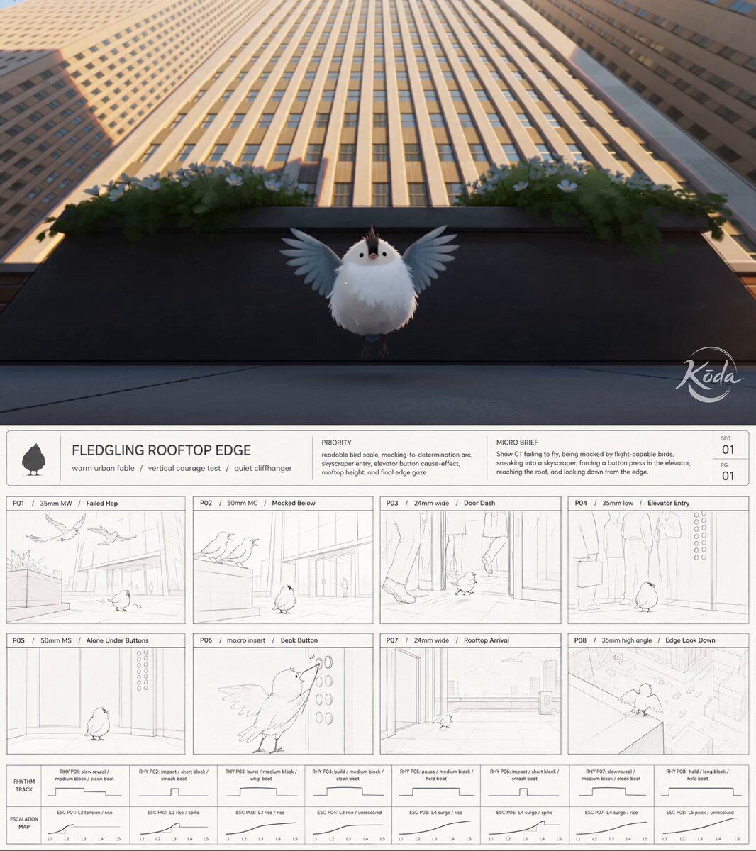 Fledgling Rooftop Edge