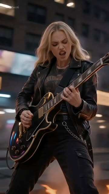Rock Guitarist Urban Eruption